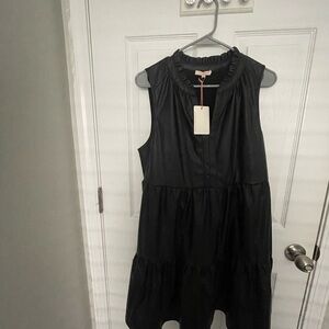 Skies Are Blue Black Sleeveless Dress